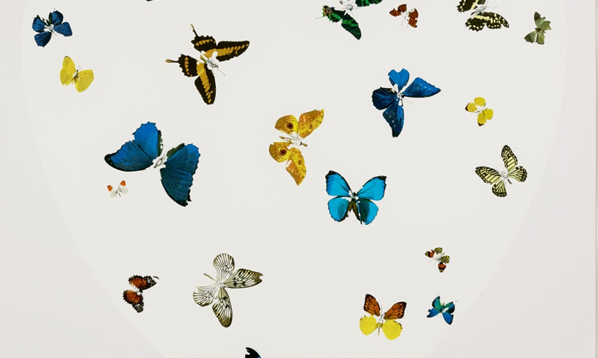 Damien Hirst S Latest Huge Print Brings Love To Our Gallery Enter Gallery