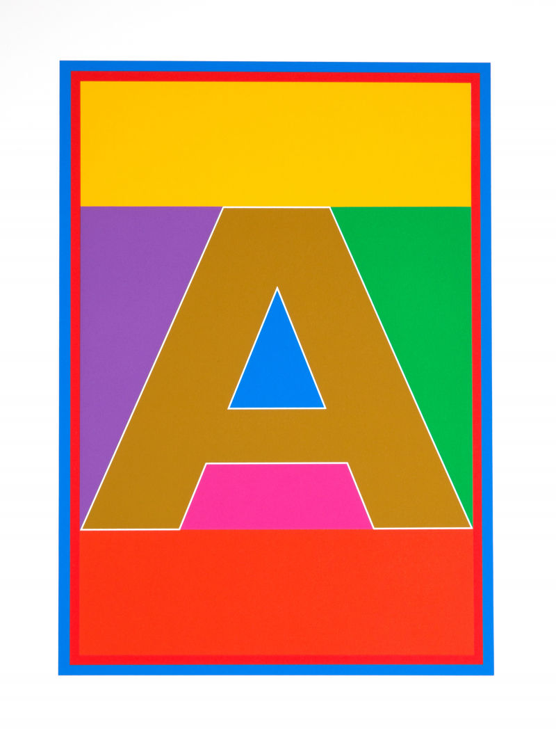 A - The Dazzle Alphabet by Peter Blake